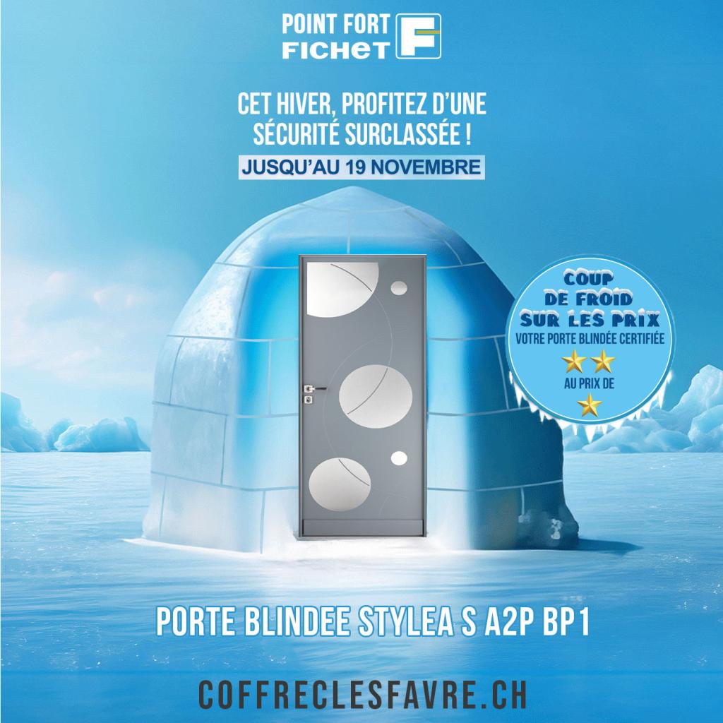 Offre exclusive : Porte blindée Fichet 2 étoiles au prix d'une étoile jusqu'au 19 novembre 2023!