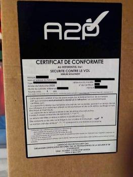 Certificat de conformité A2P