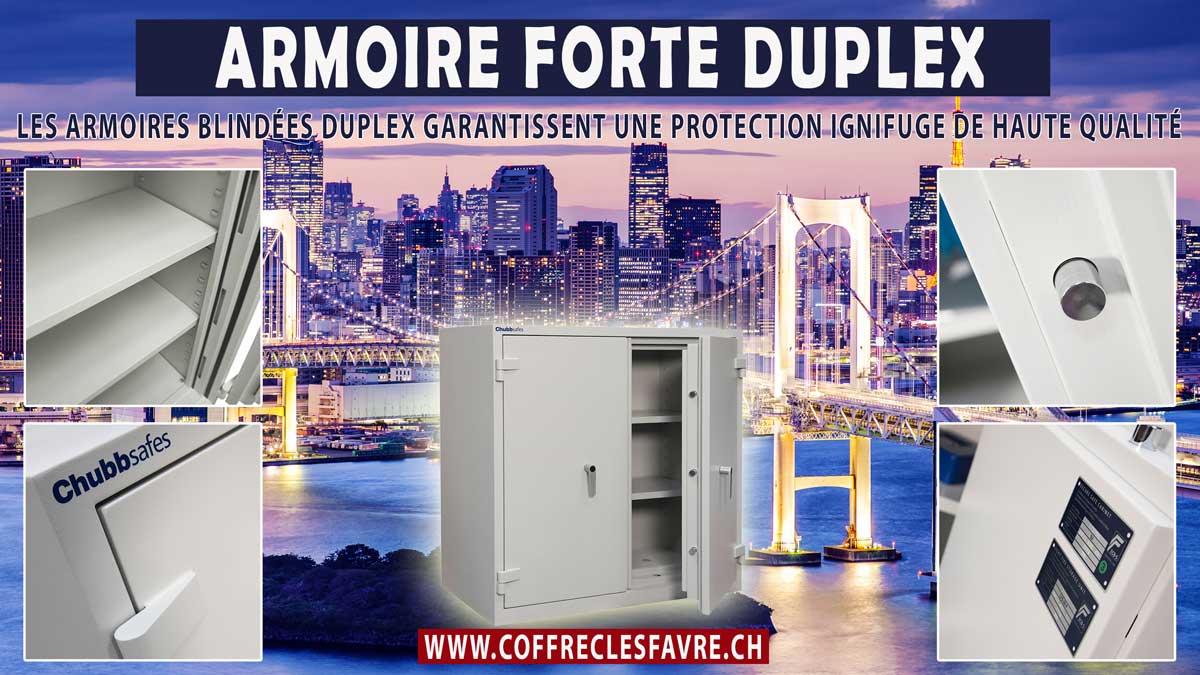 Armoire forte inifugée Duplex