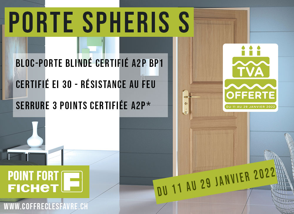 Offre TVA offerte 50 ans Fichet - janvier 2022