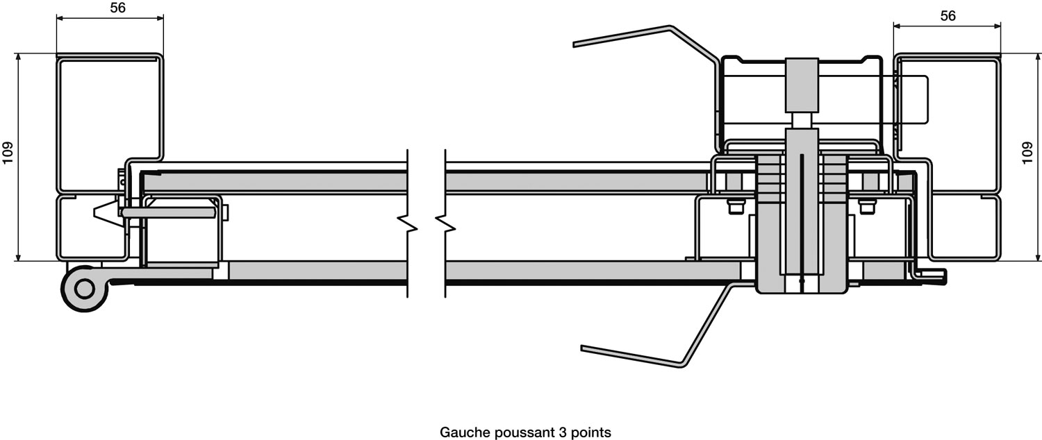 Coupe version POUSSANTE - Secudoor S